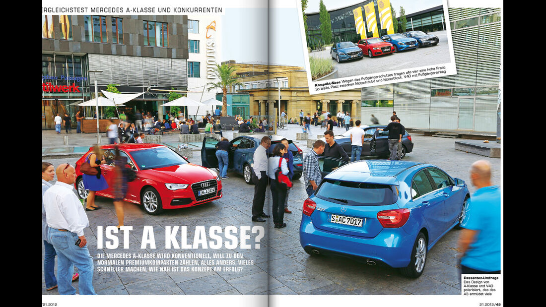 auto motor und sport - Heft 21/2012 Artikel VGL A-Klasse