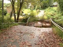 eingestürzte Brücke in Hickory Woods