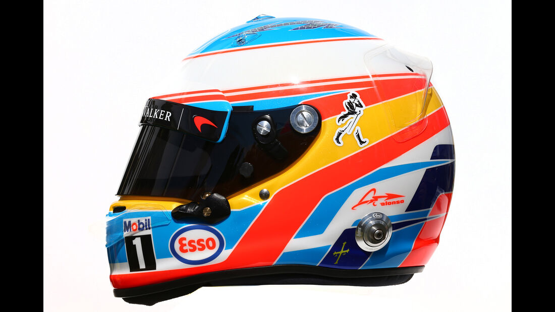 fernando Alonso - Formel 1 - Helm - 2016