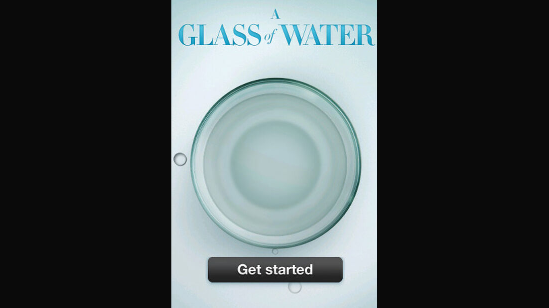 iPhone App Toyota, Wasserglas