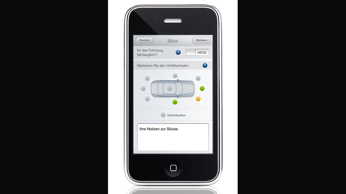iPhone Apps für Autofahrer, Sternenhelfer, Mercedes