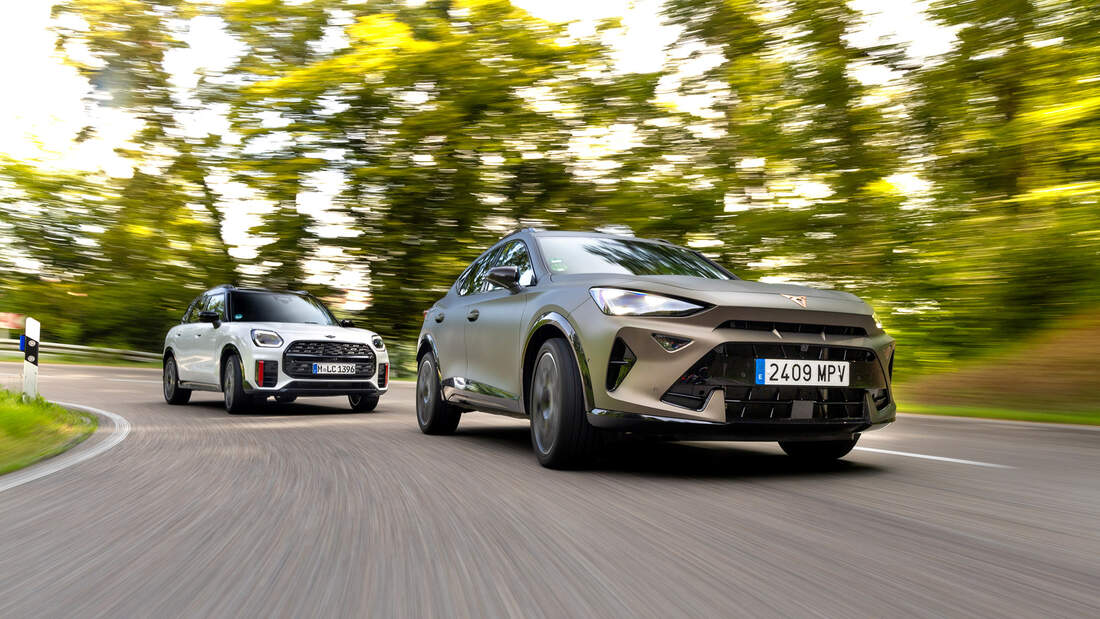 Cupra-Formentor-VZ-und-Mini-Countryman-JCW-im-Test-Kompakt-SUV-im-Dynamik-Duell