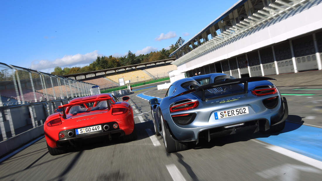 Porsche 918 Spyder und Carrera GT: Mechanik gegen Digitalisierung ...