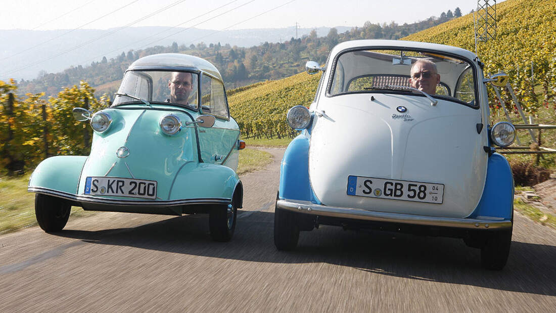 BMW Isetta 300 und Messerschmitt KR 200: Mit Kleinstwagen ins ...