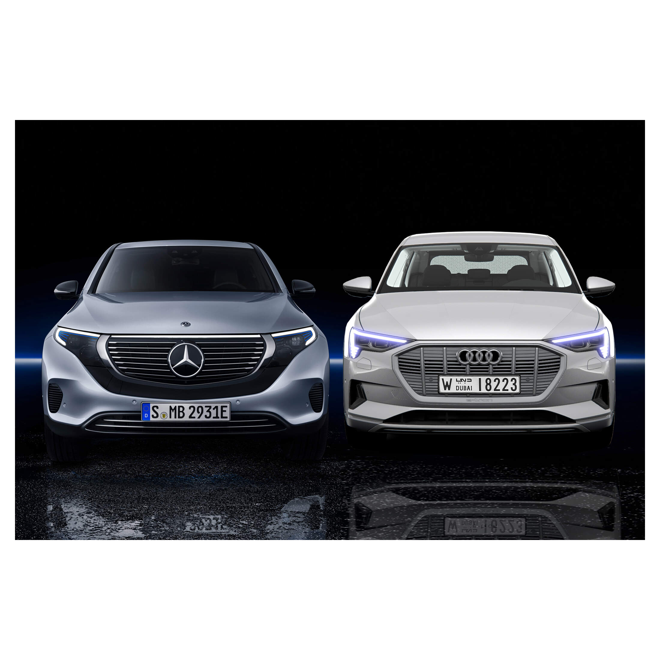 Elektro SUV Audi E Tron und Mercedes EQC ausverkauft. AUTO MOTOR UND SPORT