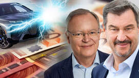 E-Auto Prämie Stephan Weil Markus Söder Collage