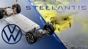Stellantis vs VW Akku Technik Schwefel Festkörper Collage