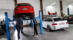 Audi RS 6 Avant, BMW M5 Touring, Werkstatt