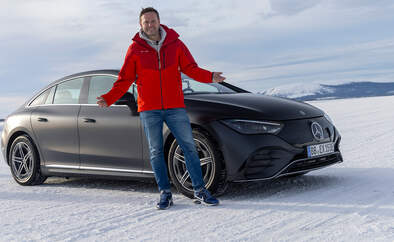 SPERRFRIST 12.3.22 00:01 Uhr Mercedes EQE Erprobung Winter Schweden Schnee