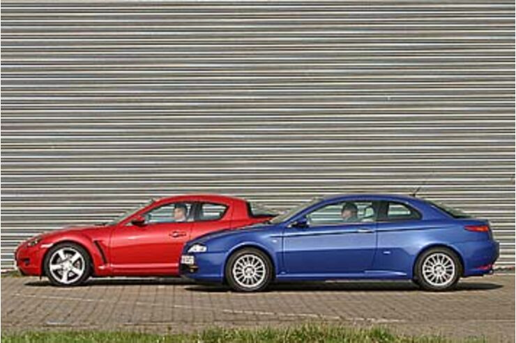 Alfa Romeo GT gegen Mazda RX8 Eine Frage der Kehre