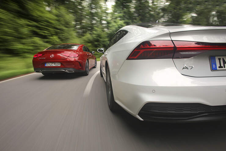 Vergleichstest Audi A7 Sportback Vs Mercedes Cls 450
