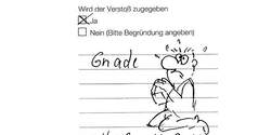 lustige Ausreden Bußgeld