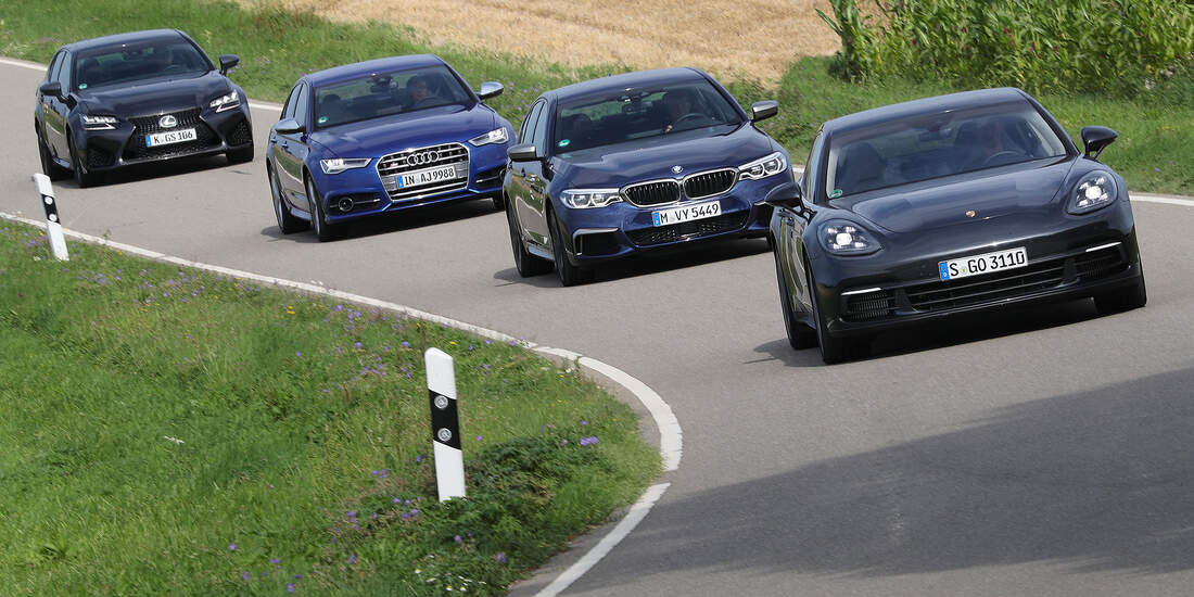 spa 10/2017 Vergleichstest Audi S6, BMW M550i, Lexus GS F, Porsche Panamera 4S