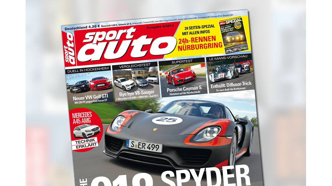 Neues Heft sport auto 6/2013 Giftzwerge und PorscheÜberflieger AUTO