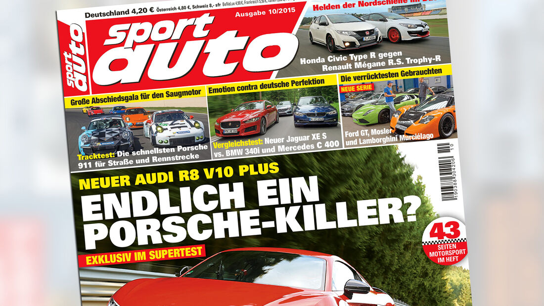 sport auto 10/2015, Heftvorschau, Titel, Preview